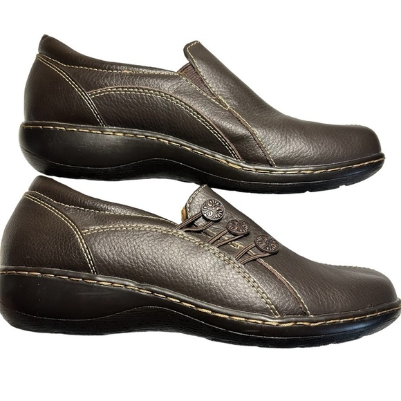 Thom McAn Melba Brown Leather Slip On Loafers Sz 7.5 - Picture 6 of 11